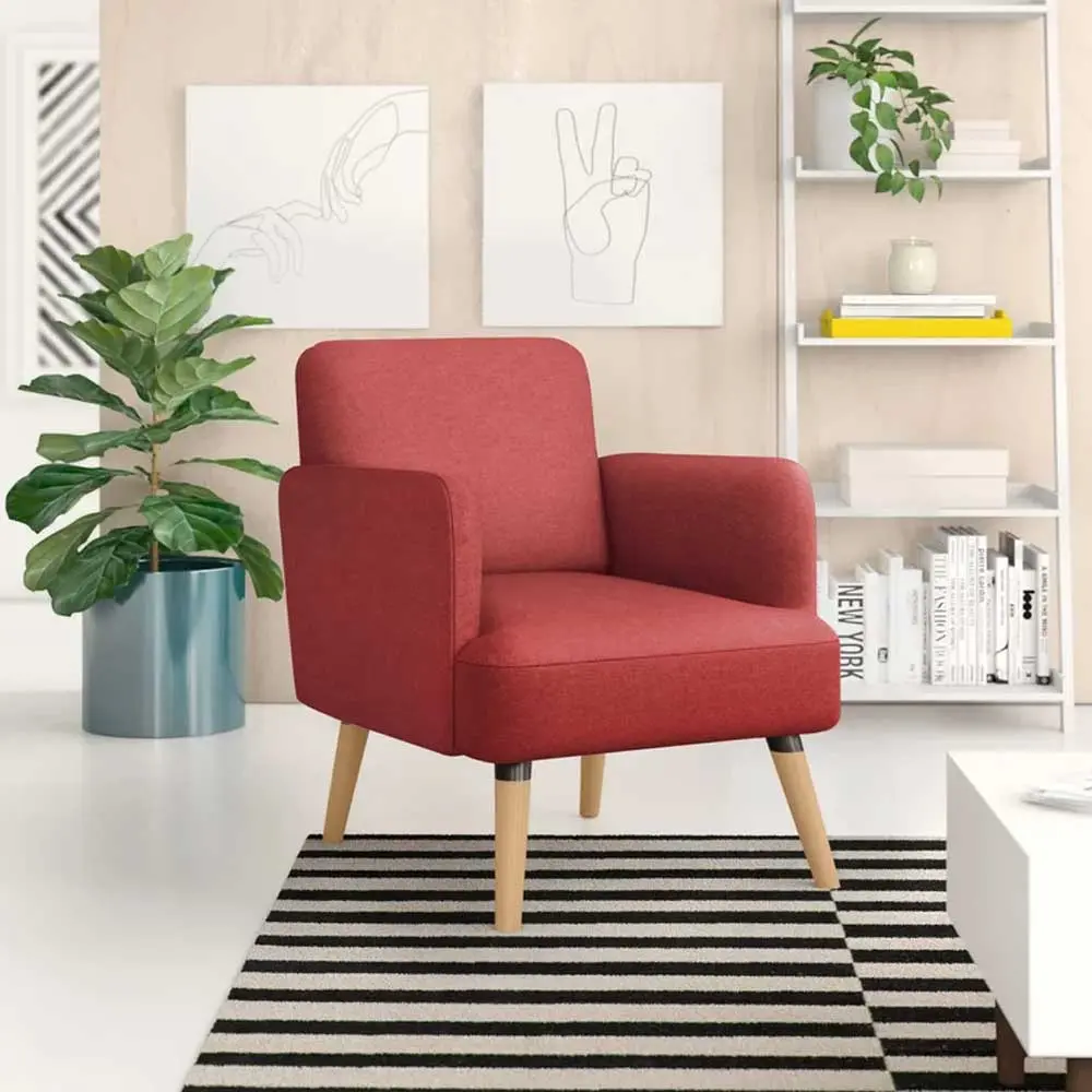 Occasional Linen Upholstered Armchair – furniture