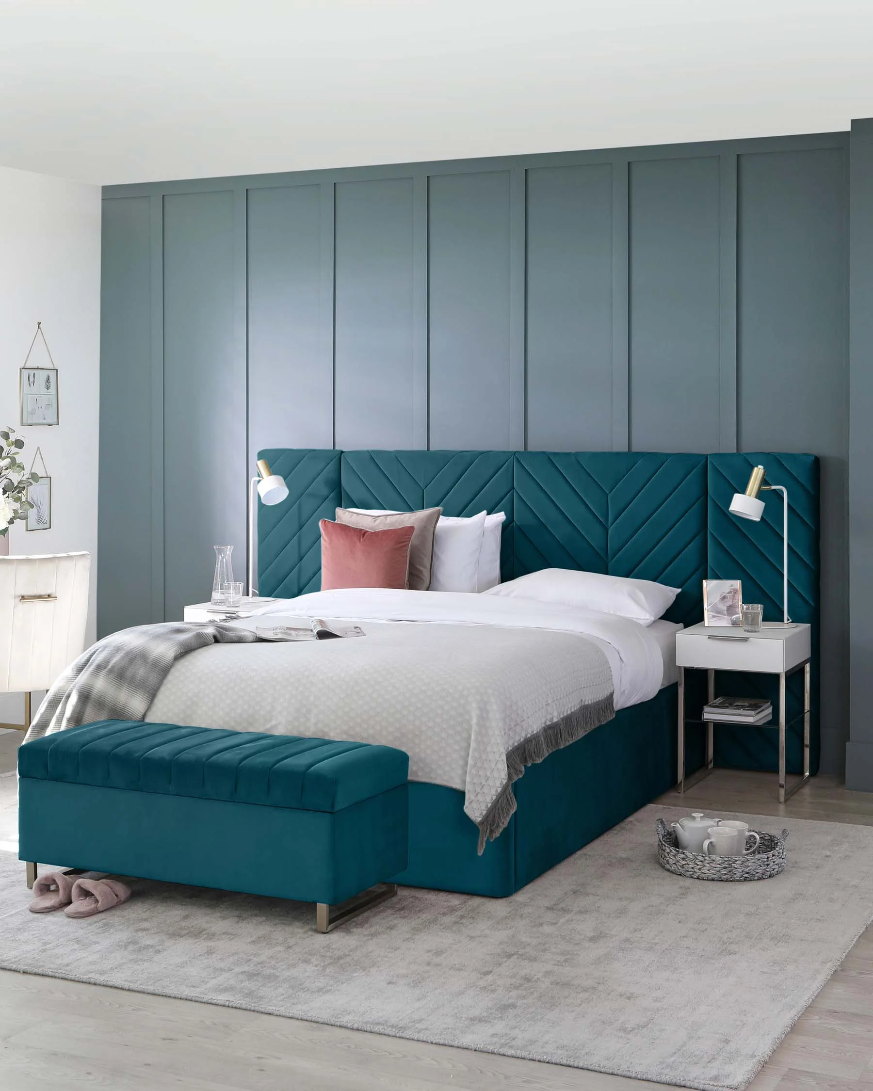 Zavior Premium Wall Panel Headboard Bed