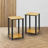 Set of 2 Wooden End Tables – furniture thumbnail 1