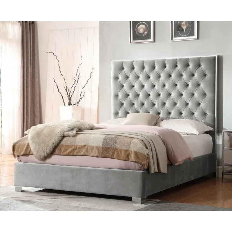 Zavior Shriner Tufted Low Profile Bed