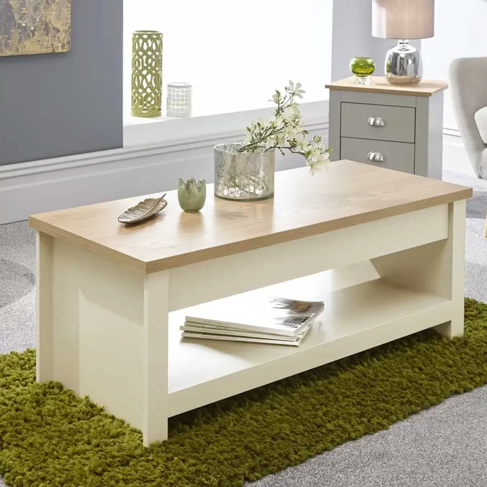 vintage Center Table with Storage – furniture
