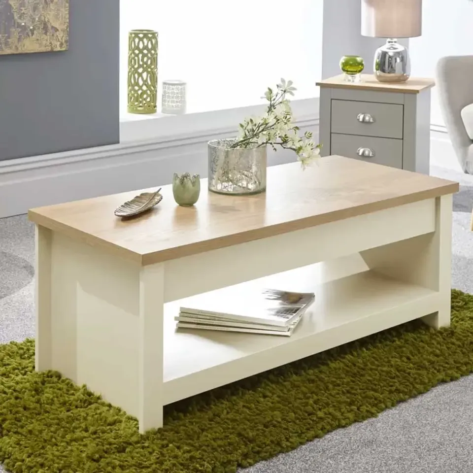 vintage Center Table with Storage – furniture - product image 2