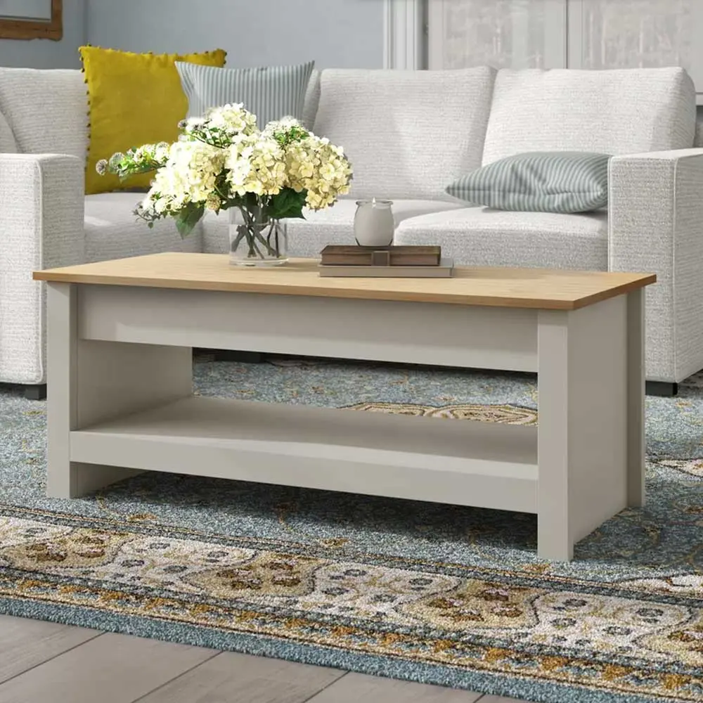 vintage Center Table with Storage – furniture