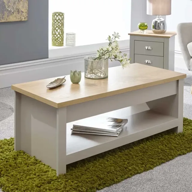 vintage Center Table with Storage – furniture