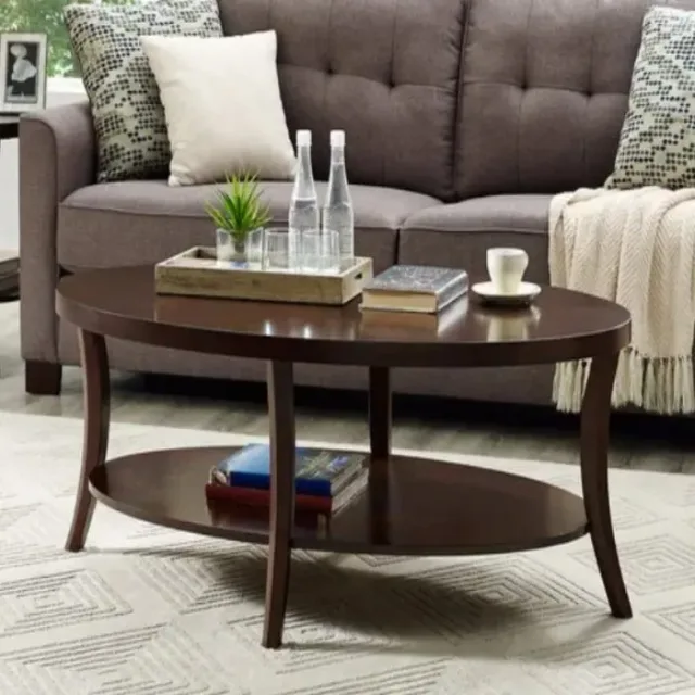 Round End Table with Shelf – furniture
