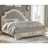 Zavior Realyn Chipped White Storage Bed thumbnail 3