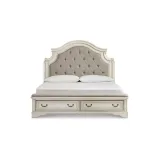 Zavior Realyn Chipped White Storage Bed thumbnail 10