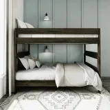 Farmhouse Queen over Queen Bunk Bed – Matte Pecan thumbnail 2