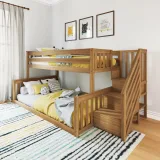 Max & Lily Twin over Full Low Bunk with Staircase thumbnail 2