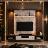 Back Panel TV Unit – Modern Custom TV Wall Unit thumbnail 1