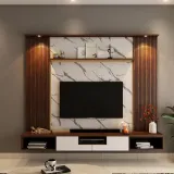 Back Panel TV Unit – Modern Custom TV Wall Unit thumbnail 2