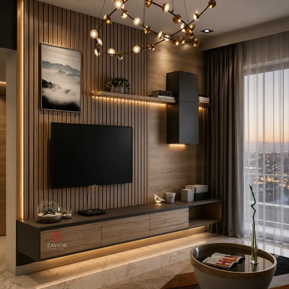 Unique Media Unit – Modern Custom TV Wall Unit - product image 1