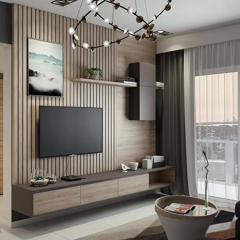 Unique Media Unit – Modern Custom TV Wall Unit - product image 2