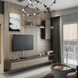 Unique Media Unit – Modern Custom TV Wall Unit thumbnail 2