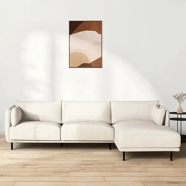 2 Piece Sectional Sofa – Modern Deep Seat Corner Sofa - product image 1
