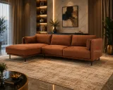 2 Piece Sectional Sofa – Modern Deep Seat Corner Sofa thumbnail 2