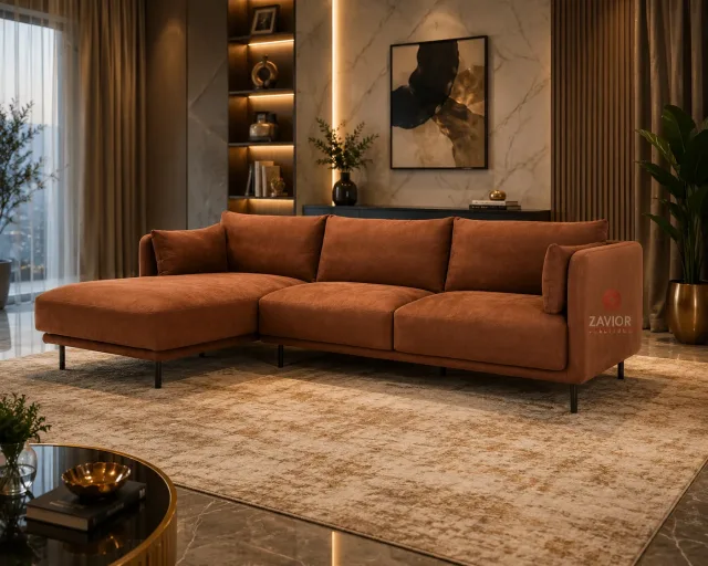 2 Piece Sectional Sofa – Modern Deep Seat Corner Sofa