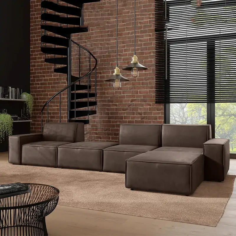5 Pieces Modular Sofa – Modern Corner Sectional Sofa - product image 3