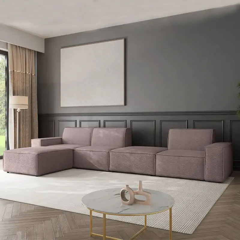 5 Pieces Modular Sofa – Modern Corner Sectional Sofa - product image 5