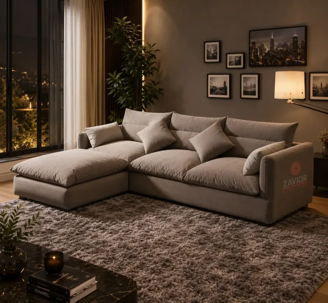 5-Seater Corner Sofa – Swirl