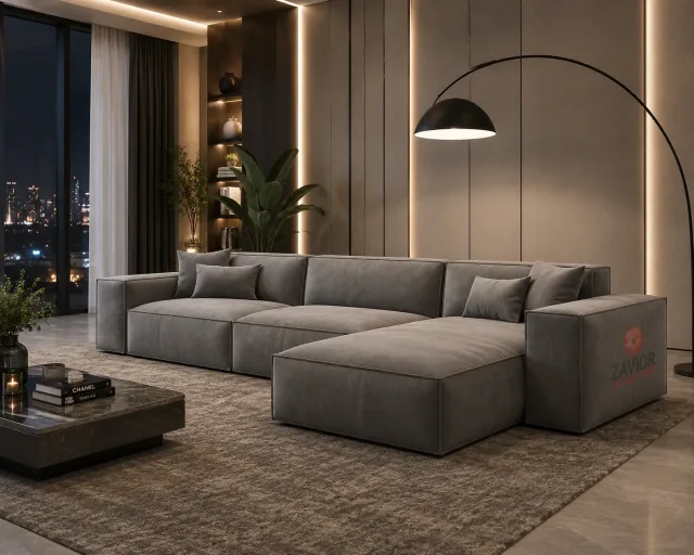 Corner L-Shape Sectional Sofa