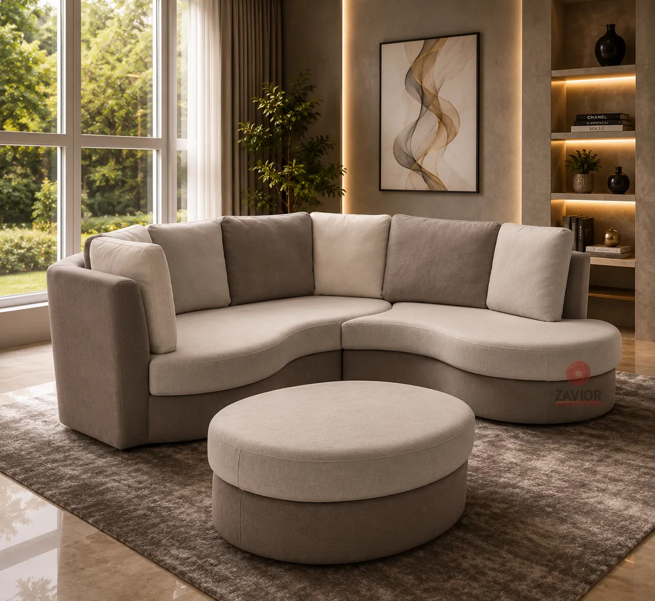 Curved Sectional Sofa - product image 2