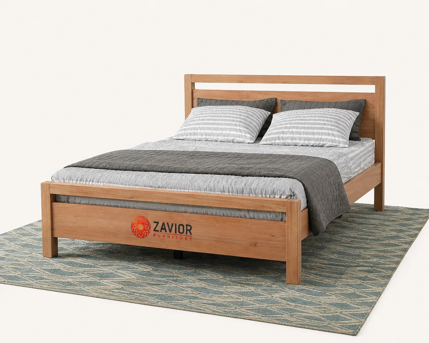 Zavior Solid Wood Loft Platform Bed