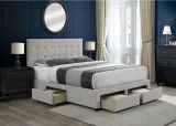 Zavior Grey Fabric Storage Bed thumbnail 5