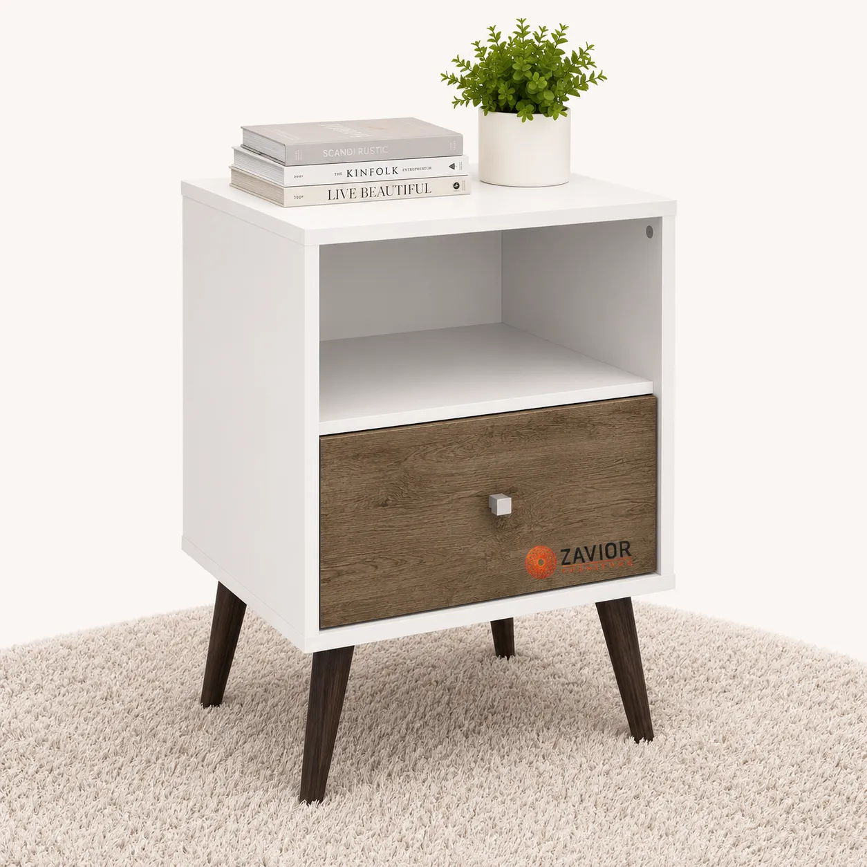 Zavior Dazire 1 Drawer Nightstand