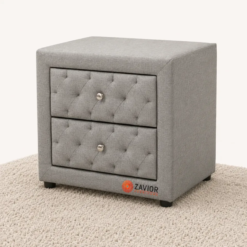 Zavior Lepine Grey Fabric Night Stand - product image 2