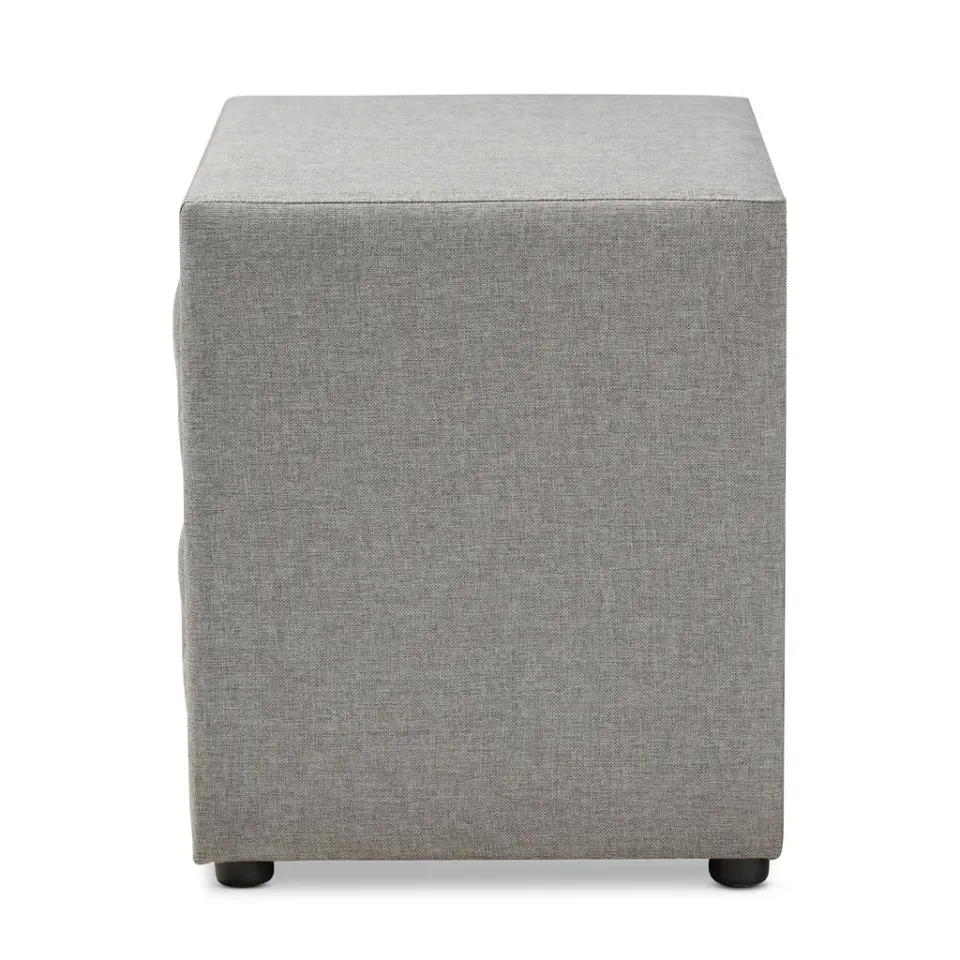 Zavior Lepine Grey Fabric Night Stand - product image 5