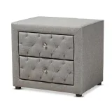 Zavior Lepine Grey Fabric Night Stand thumbnail 6
