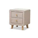 Zavior Jonesy 2-Drawer Mid-Century Fabric Nightstand thumbnail 7