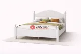 Zavior Cherry Wood Bedroom Set with High Headboard and Storage Units thumbnail 1