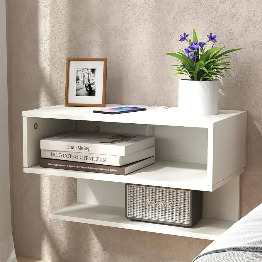 Zavior Wall Mounted Open Shelves Night Stand - product image 1