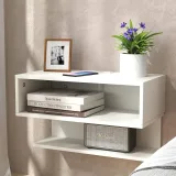 Zavior Wall Mounted Open Shelves Night Stand thumbnail 1