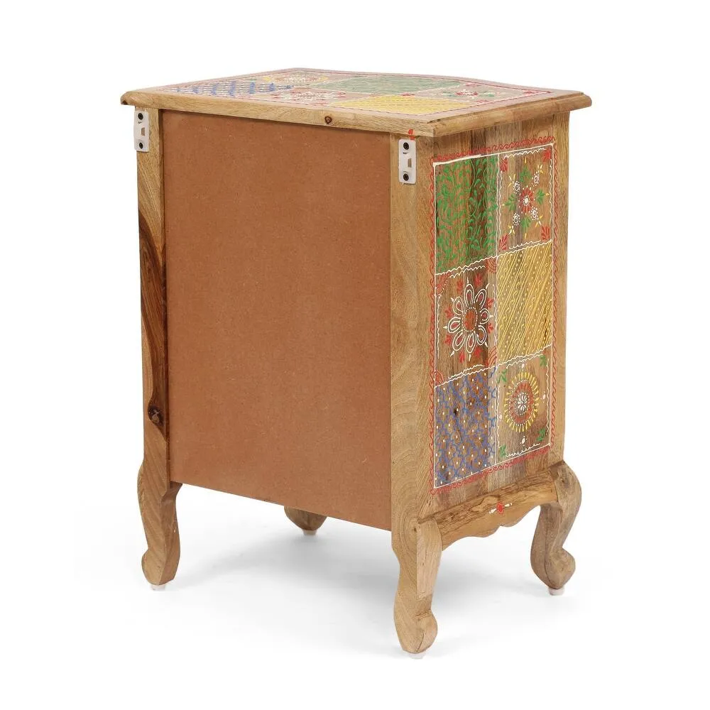 Zavior Ailey Handcrafted 3 Drawer Nightstand