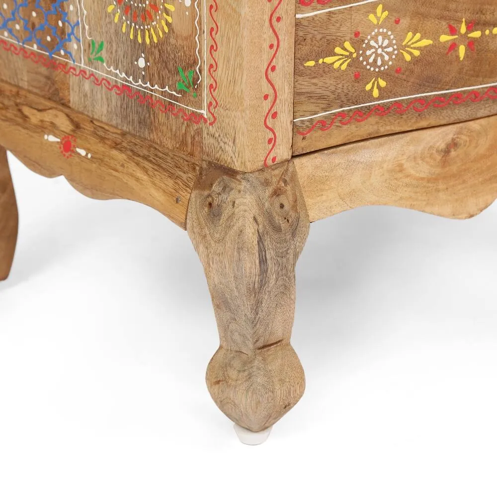 Zavior Ailey Handcrafted 3 Drawer Nightstand