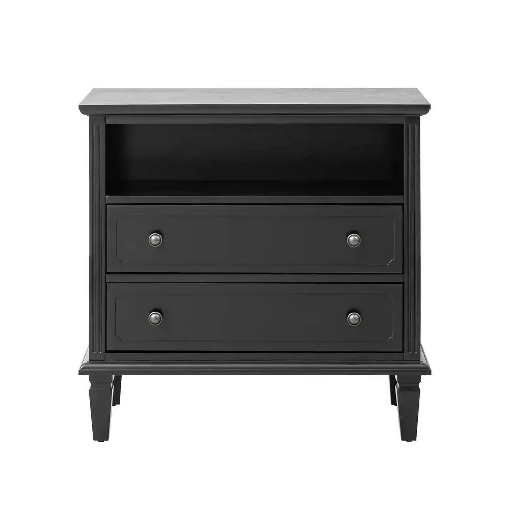 Zavior Kamilo Traditional Wide Nightstand Table