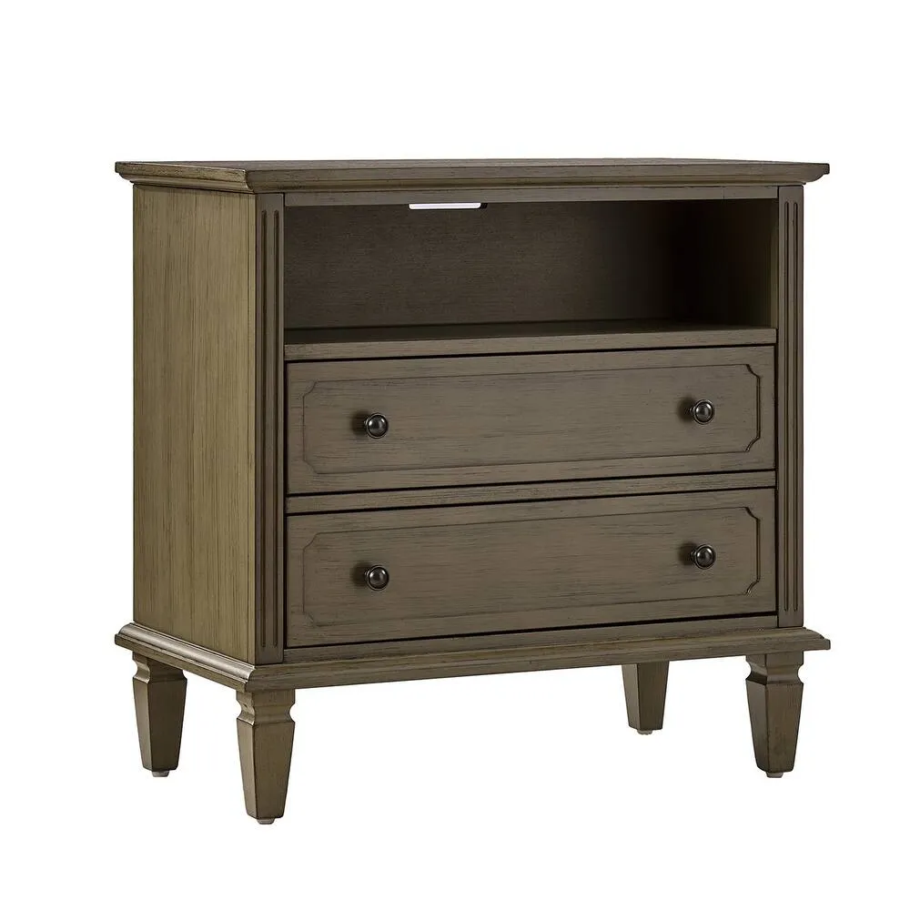 Zavior Kamilo Traditional Wide Nightstand Table
