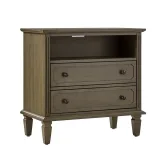Zavior Kamilo Traditional Wide Nightstand Table thumbnail 6