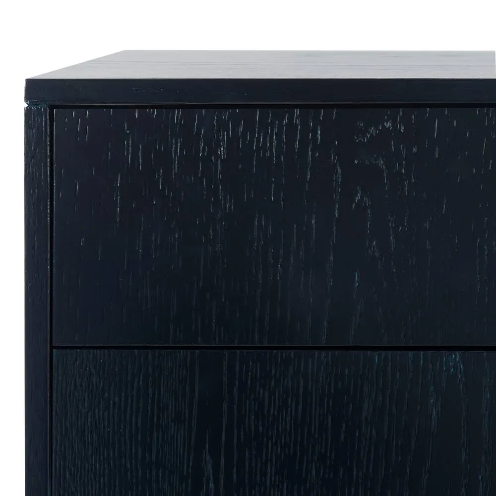Zavior Lorna Navy 3-Drawer Night Stand