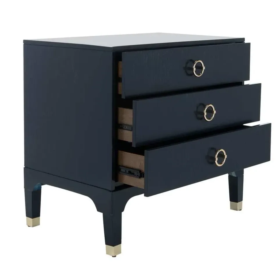 Zavior Lorna Navy 3-Drawer Night Stand - product image 6