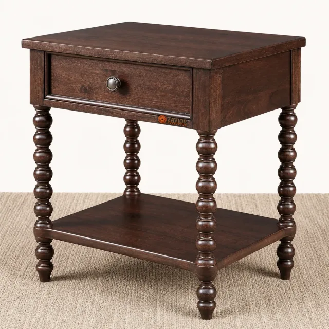Zavior Beckett Brown Nightstand