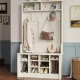 Hall Tree With Storage Bench thumbnail 2