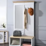 Hall Tree with Bench and Shoe Storage thumbnail 2