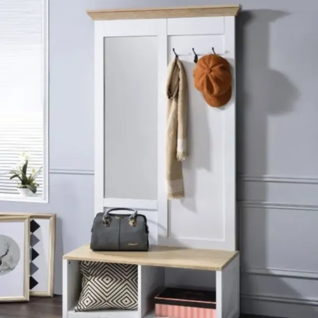 Hall Tree with Bench and Shoe Storage
