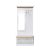 Hall Tree with Bench and Shoe Storage thumbnail 1