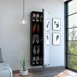 Wall Mounted Shoe Rack with Mirror thumbnail 2