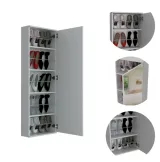 Wall Mounted Shoe Rack with Mirror thumbnail 3